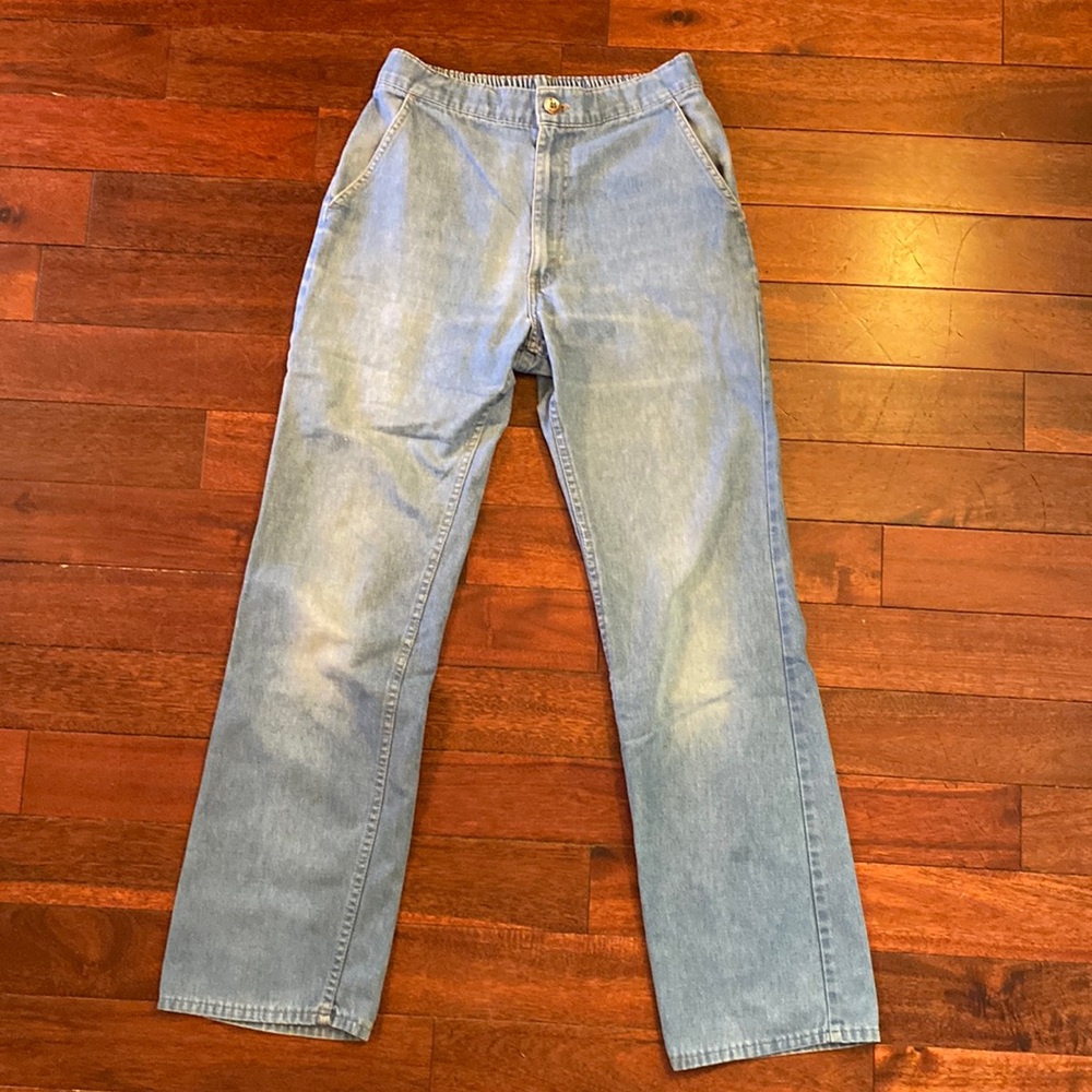 Levi's Light Blue High-Rise Straight Jeans